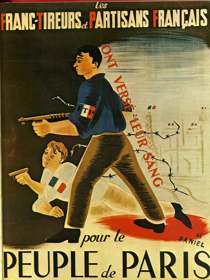 WW2 French resistance poster