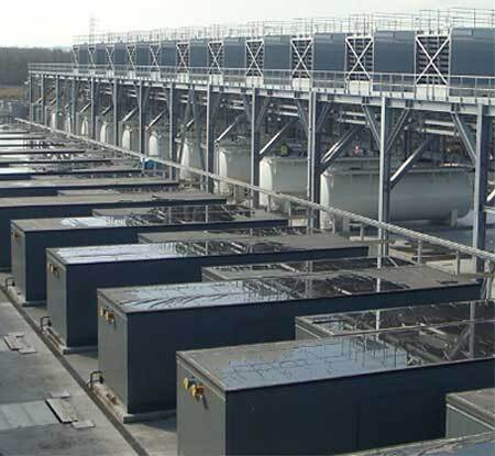 INginieurie,entres de données, Datacenter, Big data, Google, Saint Ghislain, Mons, Innovation Valley, Google’s Chiller-less Data Center, Ingénierie;Baudour,Saint-Ghislain  Mons le  DataCenter  de Google,The equipment yard at the Google data center,Belgium features no chillers.  