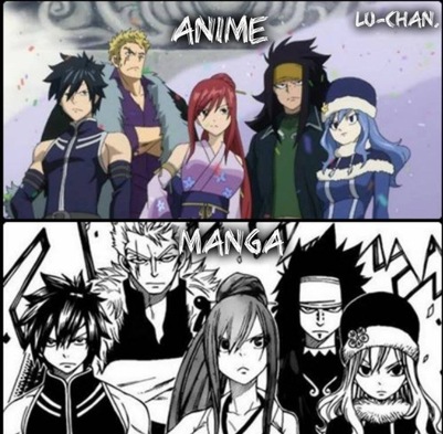 Ce moment Anime VS Manga