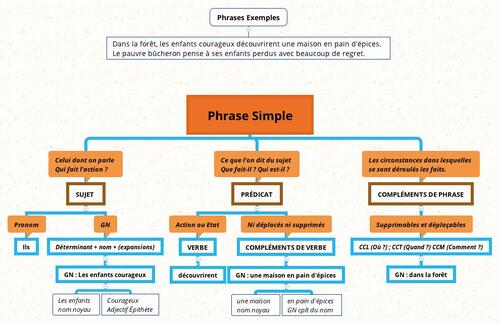 La phrase simple et les groupes syntaxiques