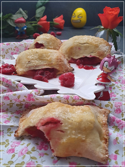 CHAUSSONS POMMES FRAMBOISES AU THERMOMIX