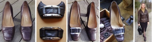 Chaussures vintage customisées