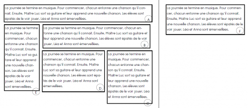 Distinguer lignes et phrases