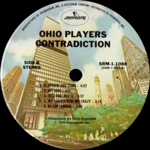 Ohio Players : Album " Contradiction " Mercury Records SRM-1-1088 [ US ]