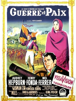 GUERRE ET PAIX BOX OFFICE FRANCE 1956 AFFICHE DE BORIS GRINSSON 