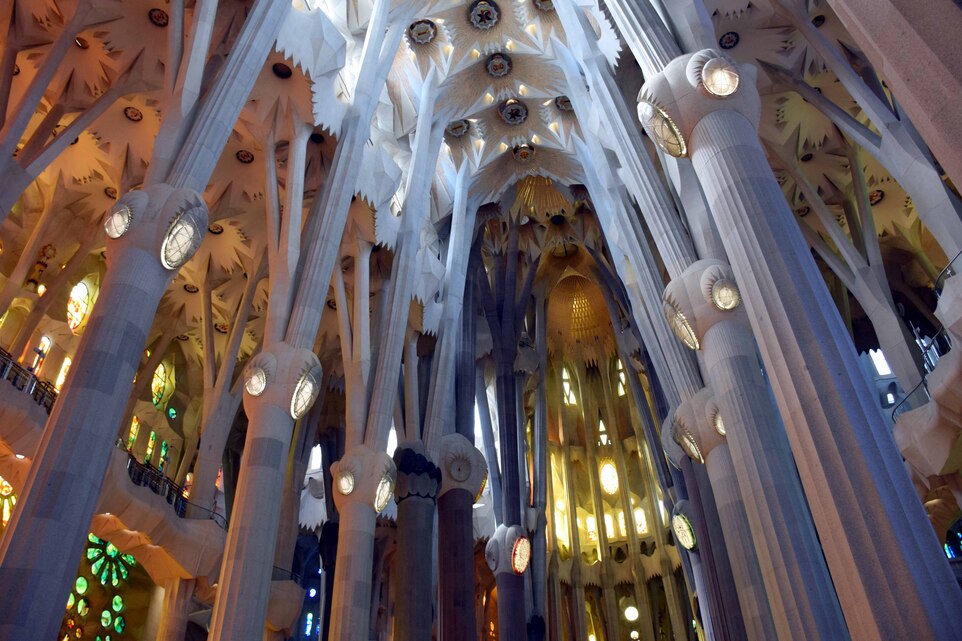 Barcelone - La Sagrada Familia - La nef