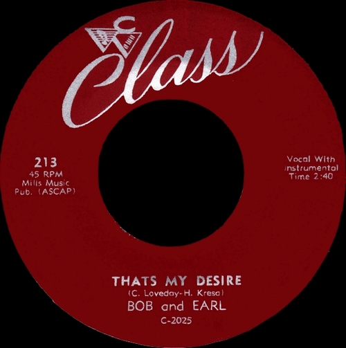 Bob & Earl : CD " The Fabulous Singles Collection 1957-1964 " SB Records DP 90 [ FR ]