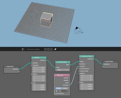 Créer la grille de cube