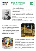 Des hommes de notre histoire : Pierre De Coubertin