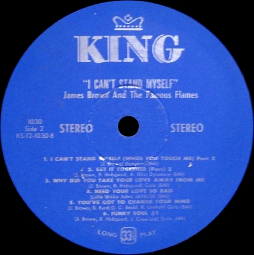 1968 James Brown & The Famous Flames : Album " I Can't Stand Myself When You Touch Me " King Records K 1030 [ US ]