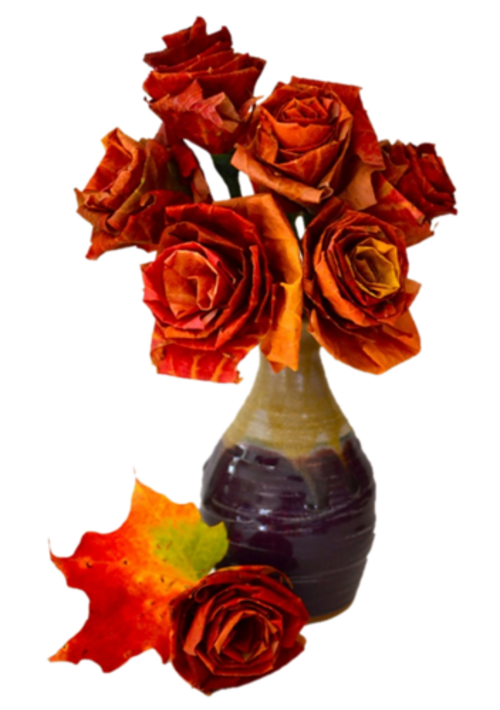 Fleurs  ou feuilles d'automne dans vase ( autome ) 2