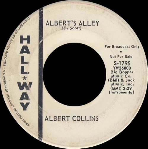 Albert Collins : Album " The Cool Sound Of Albert Collins " TCF Hall Records TCF-8002 [ US ]