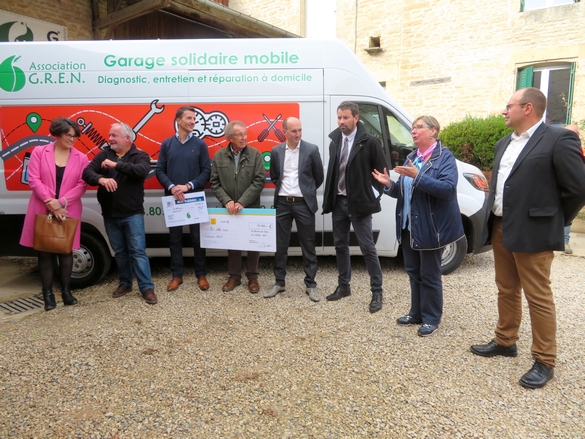 L'Association GREN a reçu des dons importants de la part de la MSA et de Vinci  pour l'aménagement du camion-garage solidaire