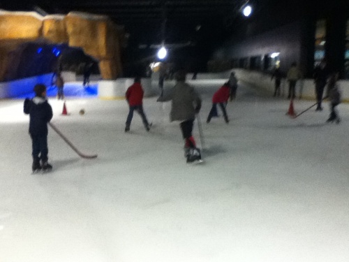 La patinoire et le parc d'Isle 