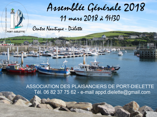 Dimanche 11 mars, Assemblée générale de l'association des plaisanciers de Port-Diélette