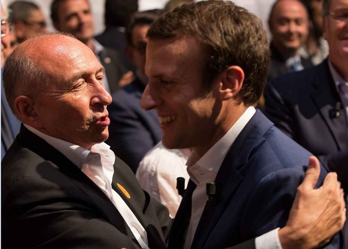Macron avec Gérard Collomb, président de la métropole de Lyon de 2015 à 2017