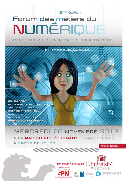 Affiche Forum du numérique - Université de Poitiers