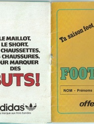 Carnet du Jeune footballeur - Mondial 1979-1980 -