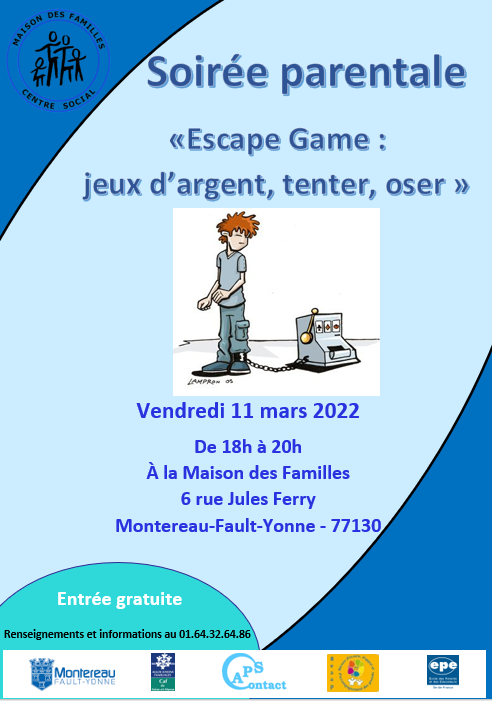 "Escape Game : jeux d'argent, tenter, oser ..."