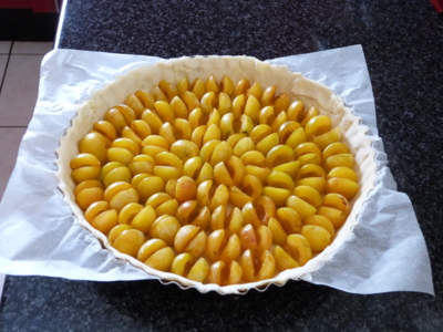 Blog de charlottopoire : Mes petites créas, Tarte aux mirabelles