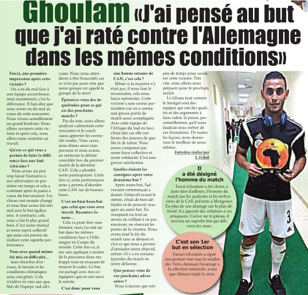 Lundi 19.01.2015  EN-Afrique du Sud 3-1 CAN 2015