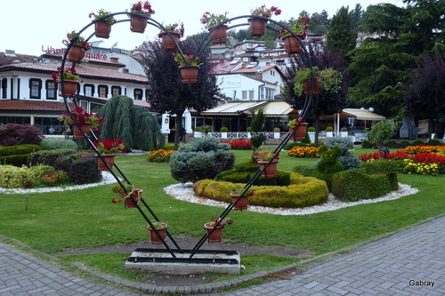 Ohrid : la place Saint Clément 