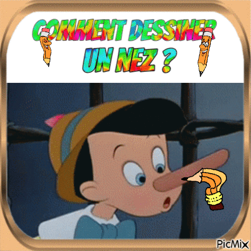 Dessin et peinture - vidéo 3480 : Comment dessiner le nez ? - tuto au crayon.