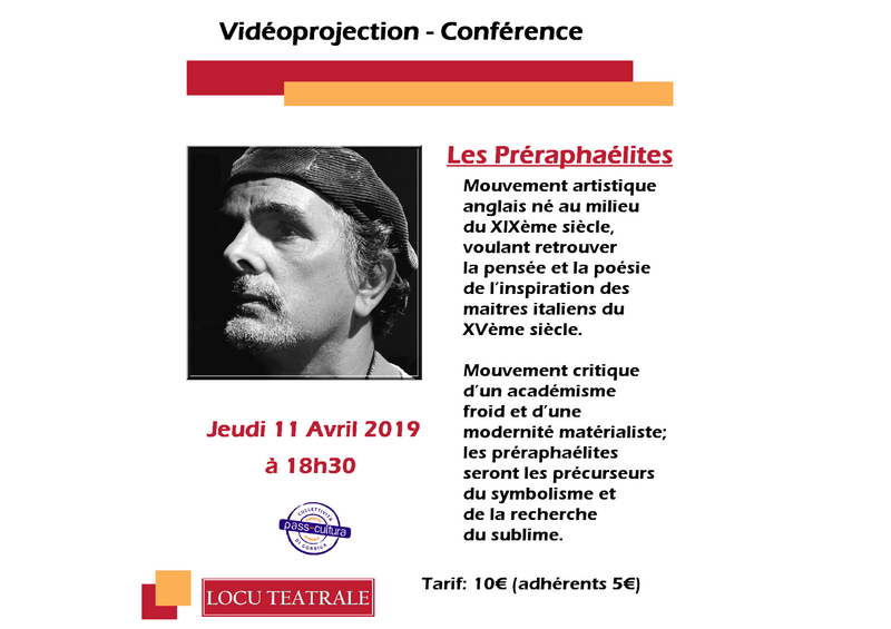 11 Avril 2019 - Conférence - Les préraphaélites