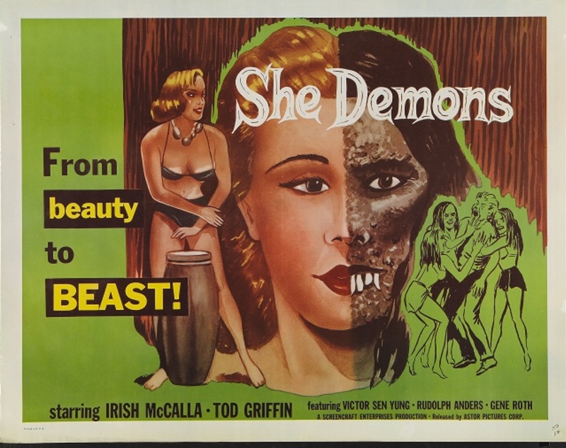 SHE DEMONS BOX OFFICE USA 1958