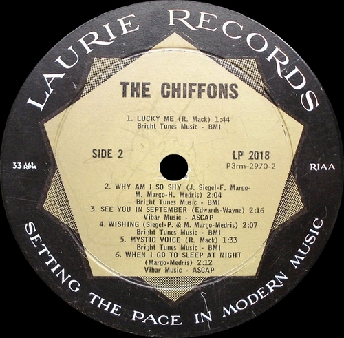 The Chiffons : Album " He's So Fine " Laurie Records LLP 2018 [ US ]