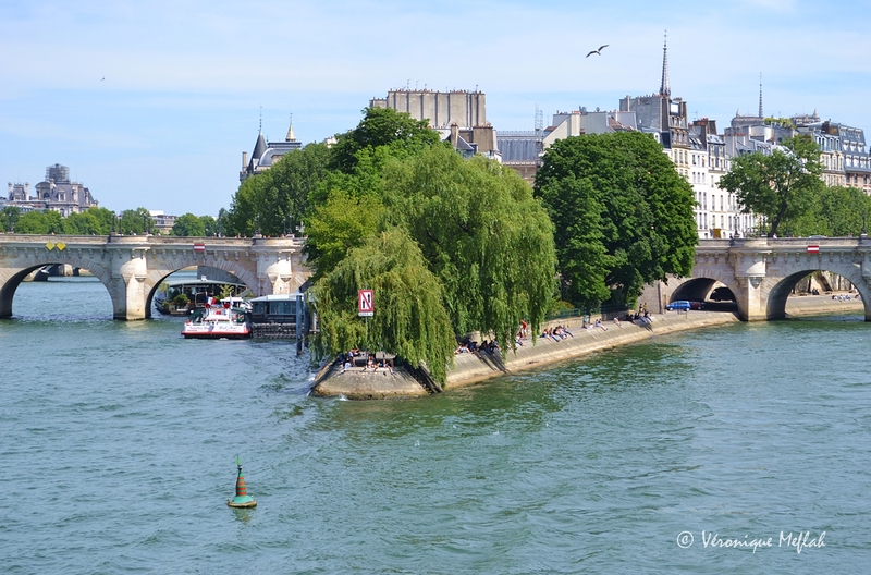 Crue de la Seine, 3 juin 2016 : Le Square du Vert Galant
