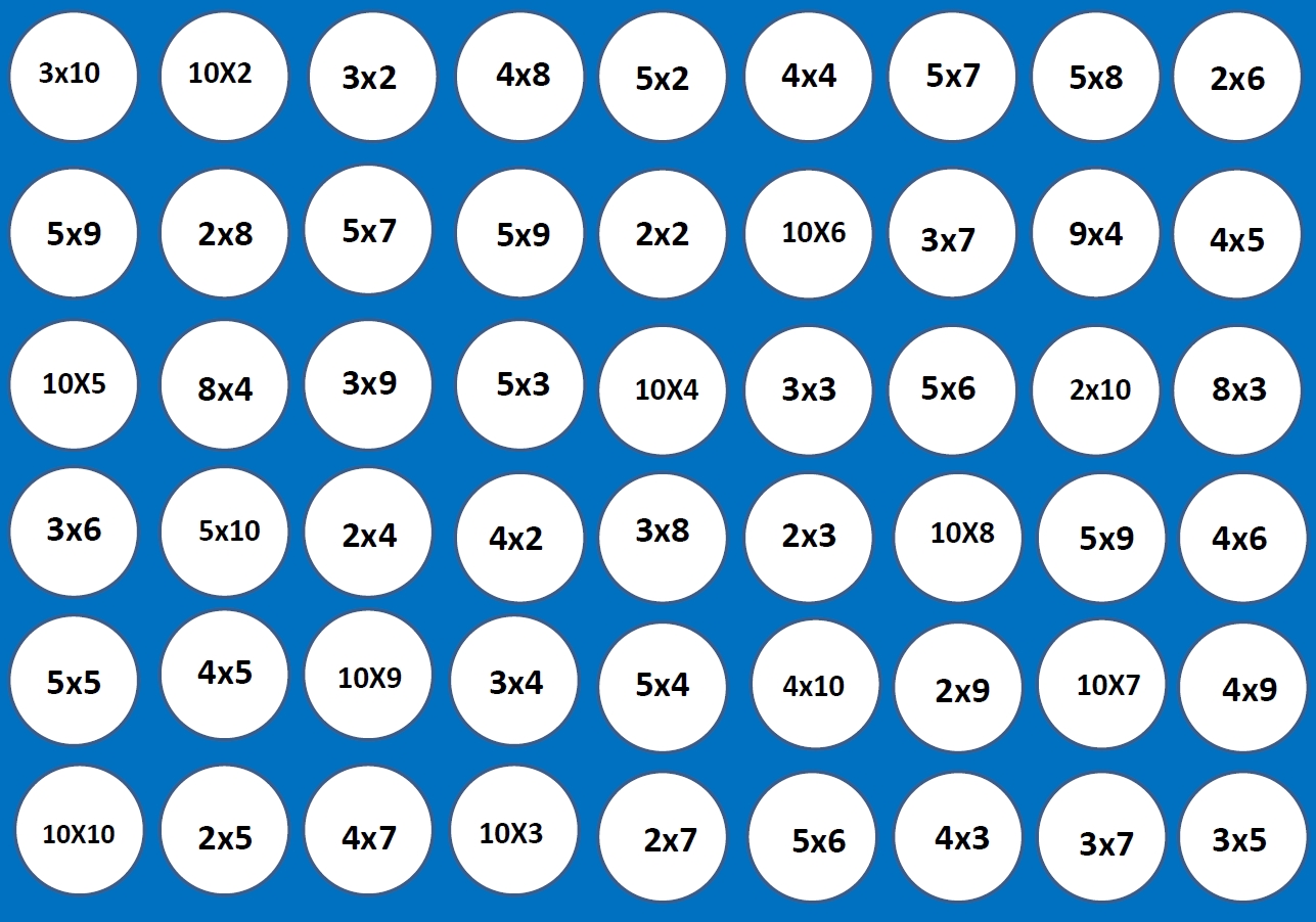 Tableau du 100 jeu puissance 4 : écrire les nombres en lettres (CP et plus)  