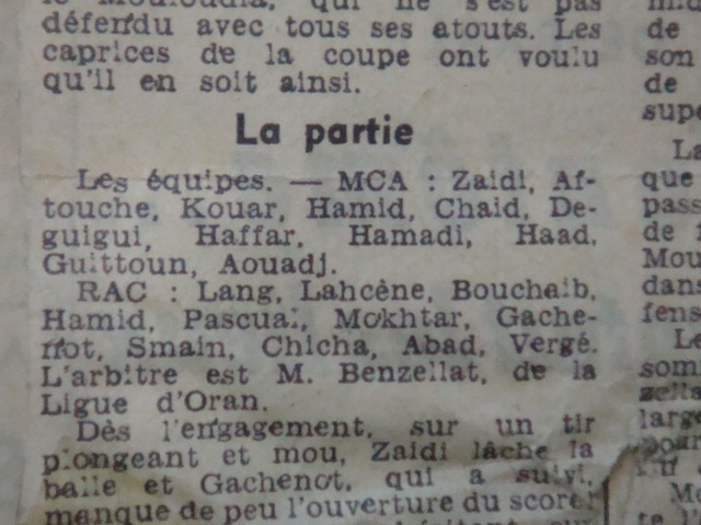 23.1.1955 Coupe AFN.. RA Casablanca-MCA 2-0
