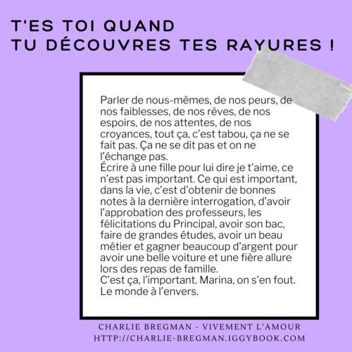 Découvre tes rayures !