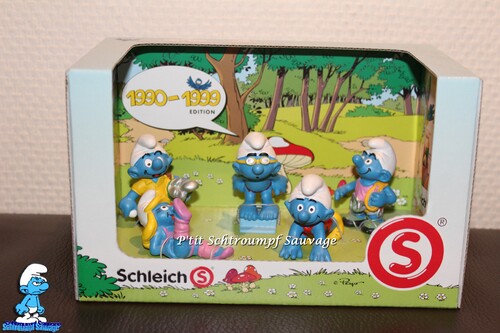 Coffret figurines Schtroumpf SCHLEICH - 1990 - 1999 EDITION - 2012
