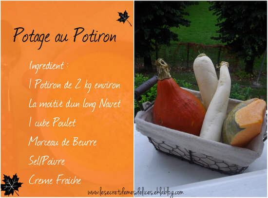 Potage d'Automne { au Potiron}