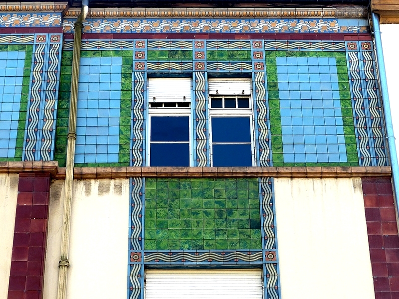 L'immeuble Villeroy & Boch rue Charles Pêtre à Metz...