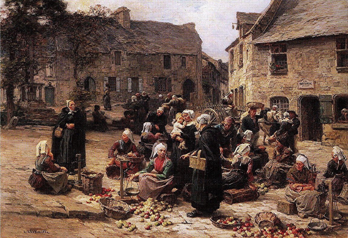 Le marché aux pommes de Landerneau