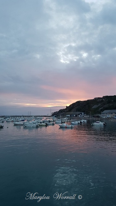 Bretagne : Erquy, coucher de soleil