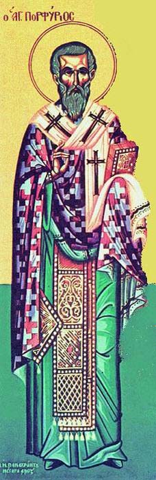 Saint Porphyre de Gaza, Evêque de Gaza, en Palestine († 420)
