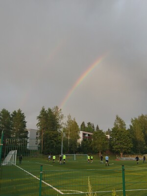 season rainbow soccer stadium rainbow