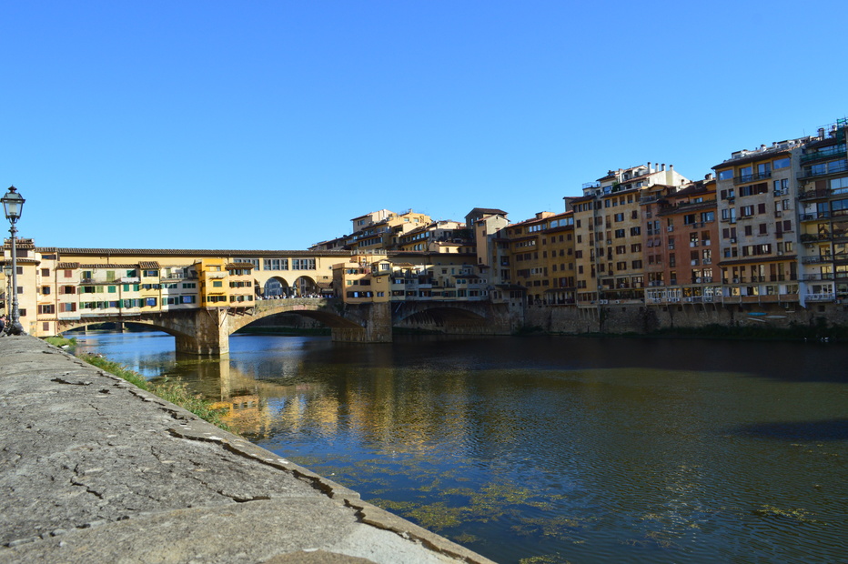 A Florence, touriste parmi la foule de touristes 