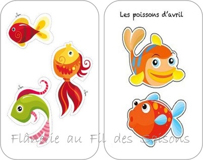 Poisson d'Avril ! cartonnettes