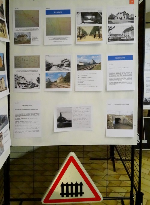 Souvenirs d'une exposition sur l'arrivée du train à Châtillon sur Seine...