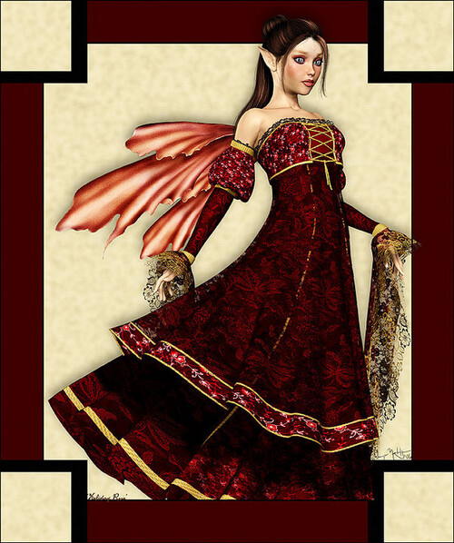 Elfe robe rouge