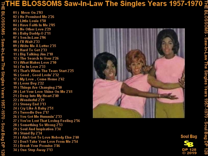 The Blossoms:  CD" Saw-In-Law The Singles Years 1957-1970 " SB Records DP 128 [ FR ]