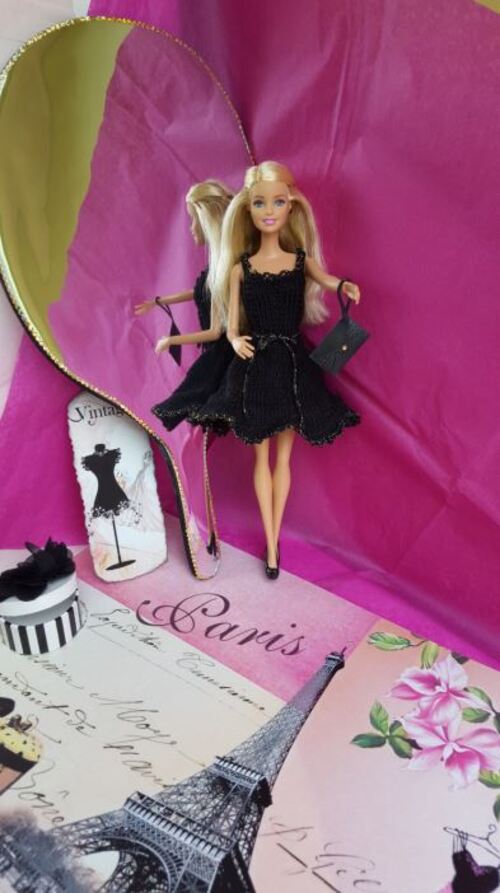 Barbie:créations/stylistes2015 "La petite robe noire" (12)