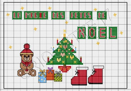 GRILLE DE BRODERIE NOEL 2013