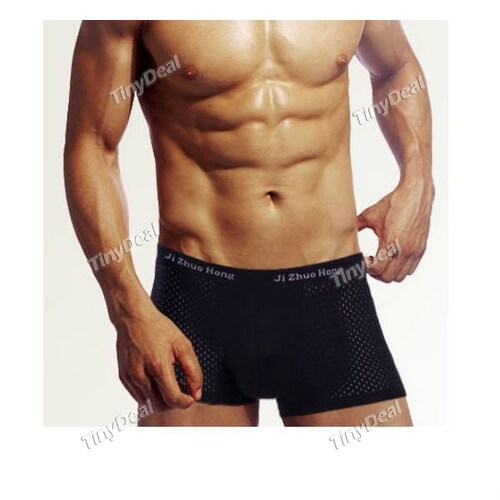  Sexy renflement modale pochette sous-vêtements respirant sport Boxer caleçons malles Shorts pour hommes