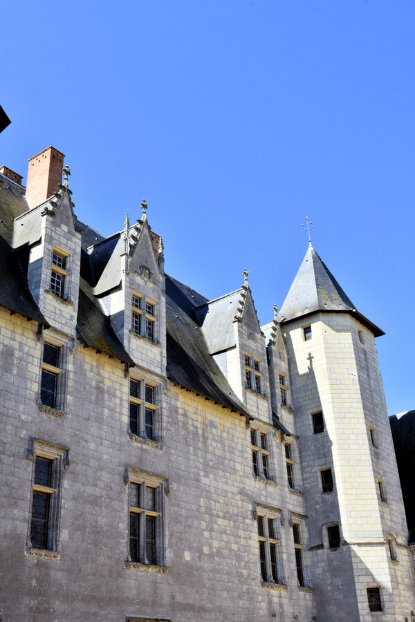 Château du Plessis-Bourré - Cour d'honneur - Détails.